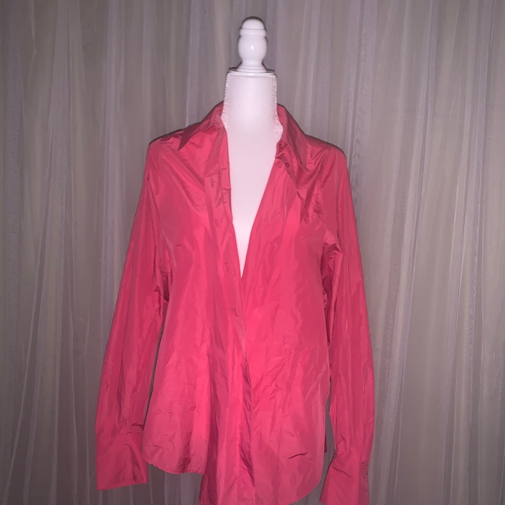 Pink Button-Down Top